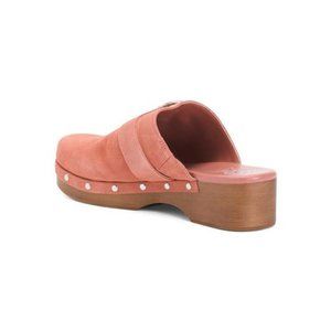 VINCE CAMUTO Suede Canzenee Clogs - Strap & Buckle - Antique Pink - 7